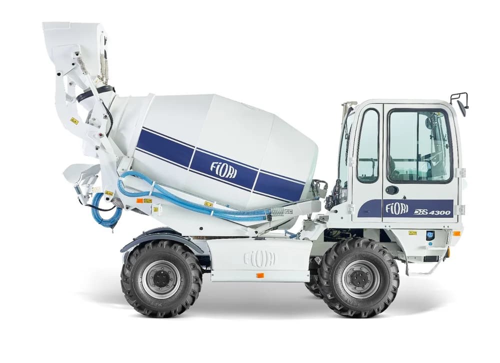 DBS 4300 Rear Loading Concrete Mixer | 4.3 mยณ Self-Loading Batching Mixer rental Bhubaneswar โ RentMyMachine