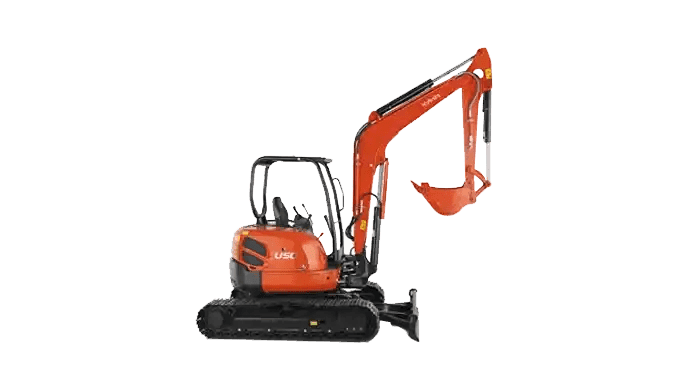 Kubota U50-5S Mini Excavator | 5-Ton Zero Tail Swing Compact Digger rental Bhubaneswar โ RentMyMachine
